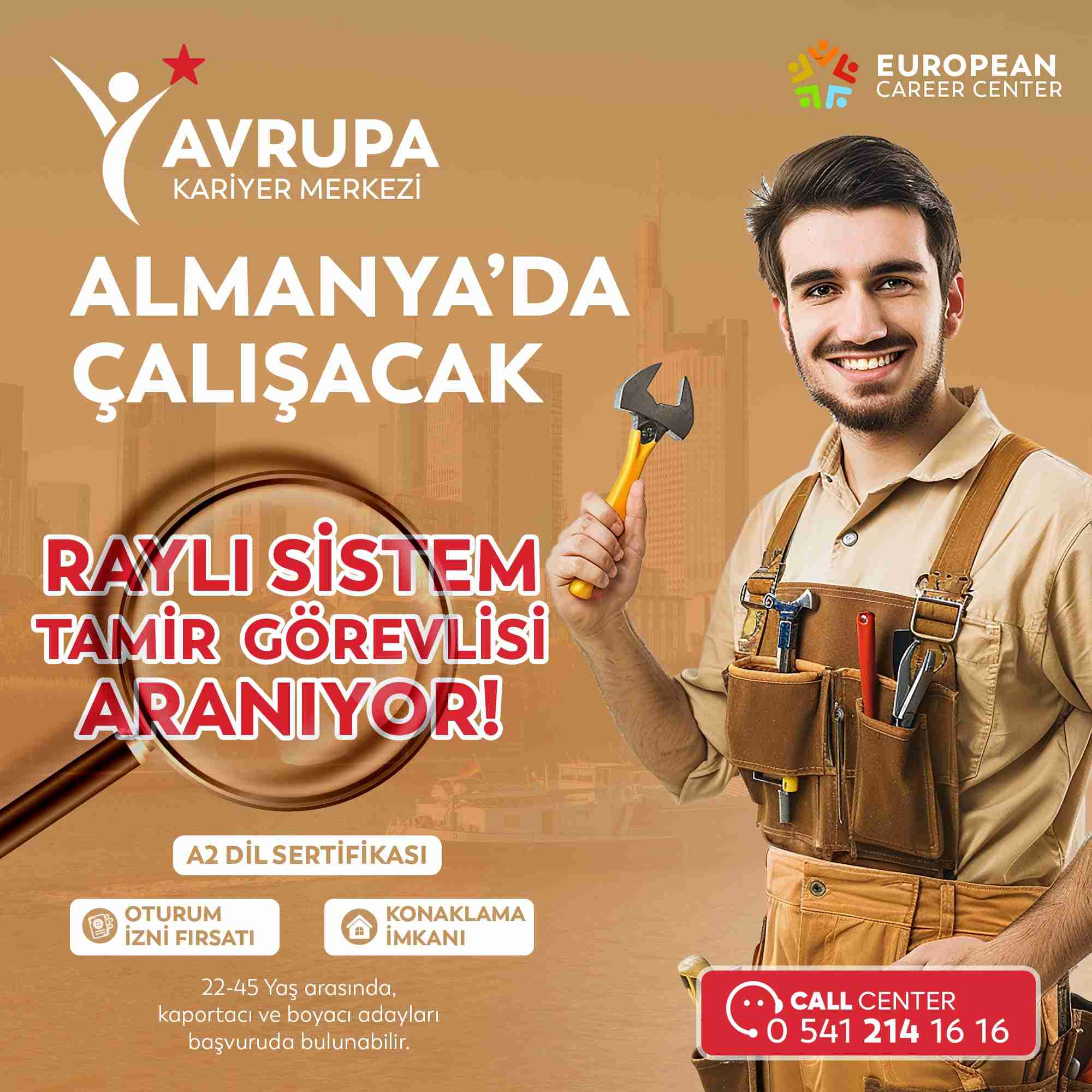 Raylı Sistem Tamir Görevlisi Yurtdışı İş İlanı